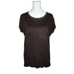 Michael Michael Kors women's brown stretchy cap sleeve t-shirt size medium